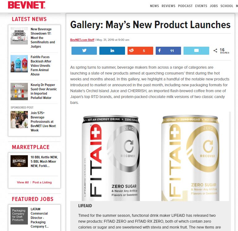 BEVNET Gallery: May’s New Product Launches